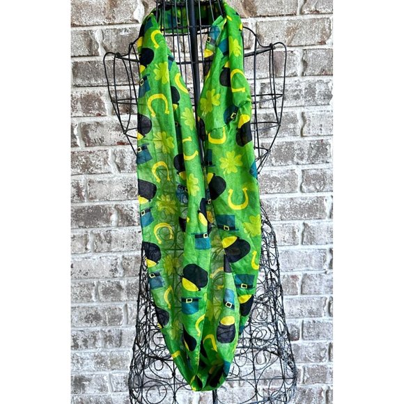 Retro Infinity St Patrick's Scarf Pot of Gold Parade Irish Party 34 L x … - Picture 7 of 12